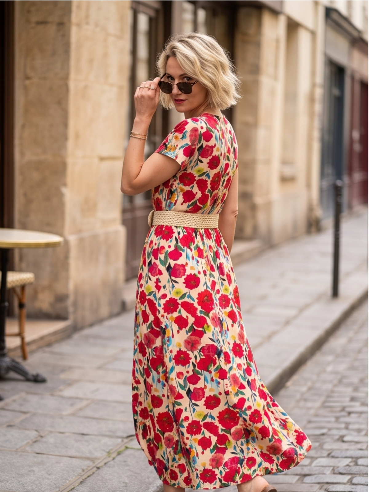 Robe Longue Alizée - Rouge