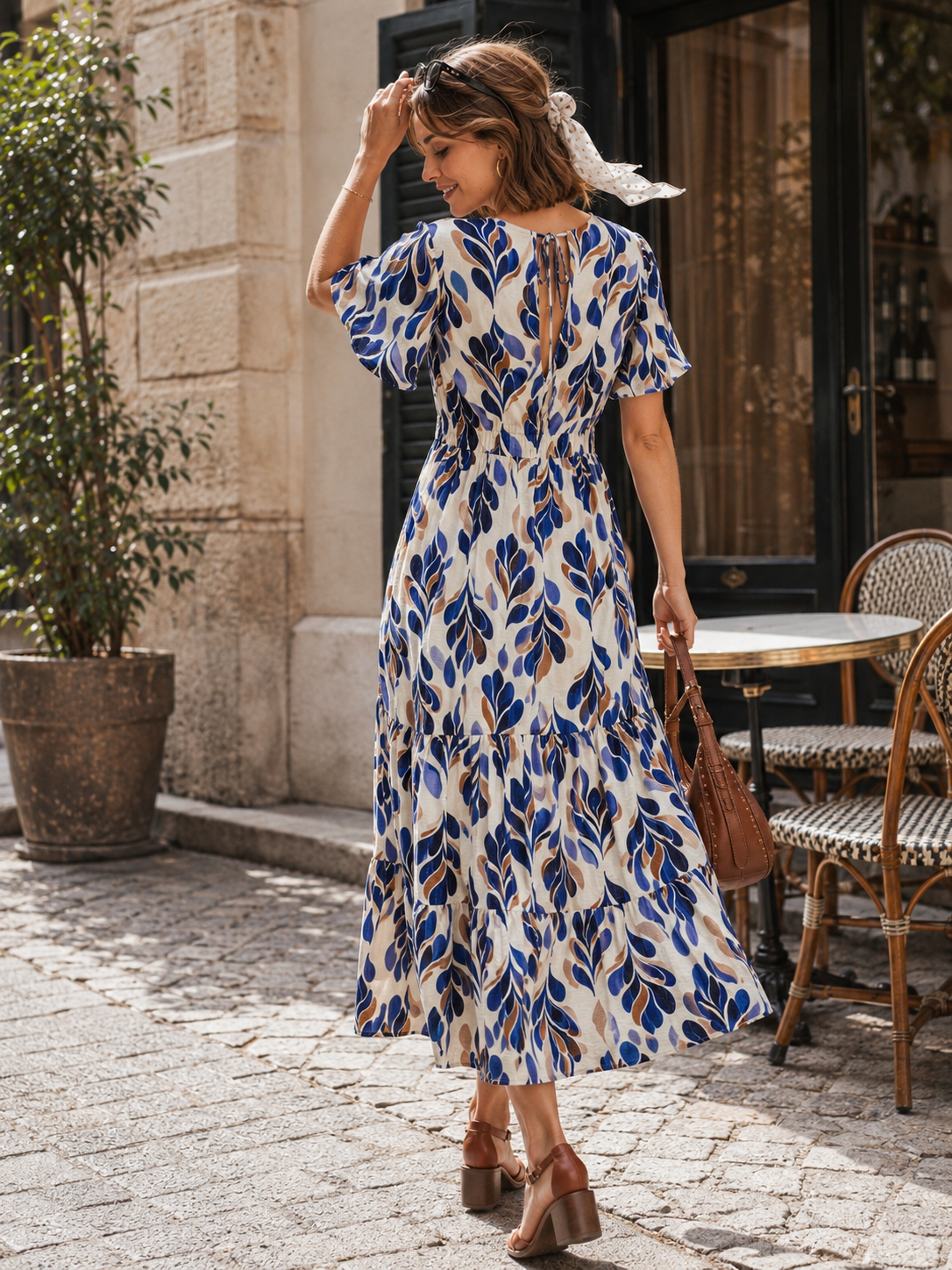 Robe Longue Feuillage