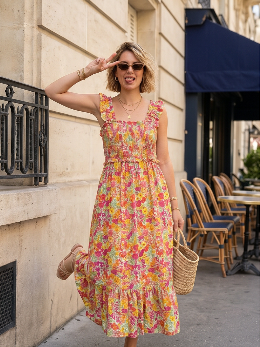 Robe Longue Mathilde - Liberty Fleurie