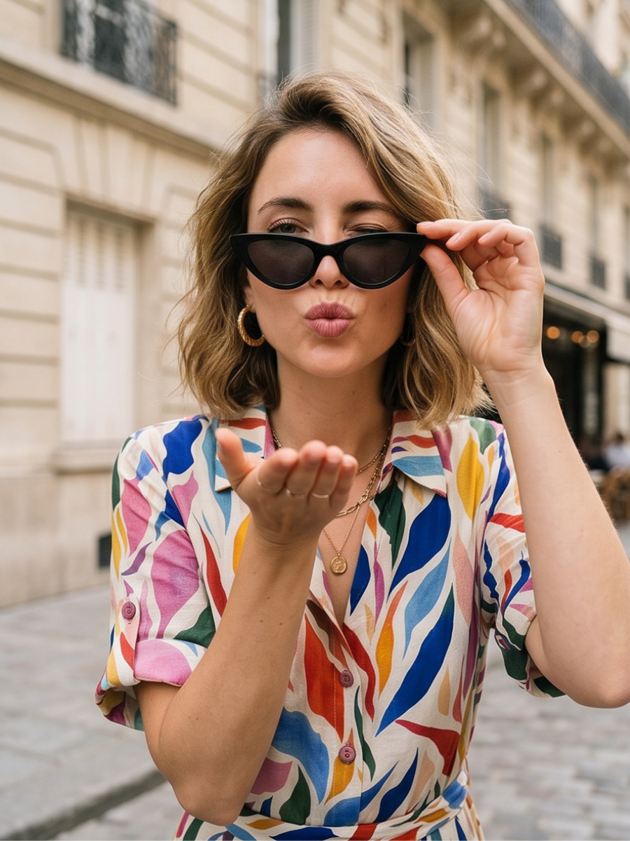 Robe Lucie - Imprimé Tropical Multicolore