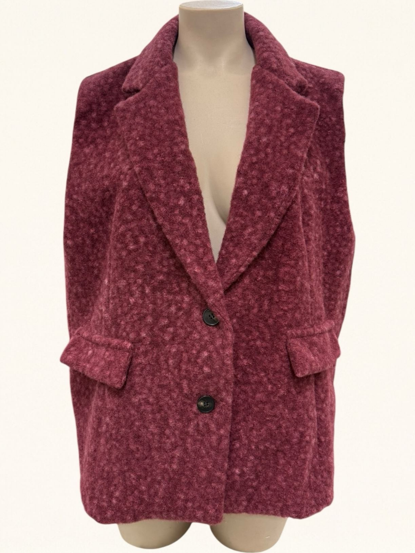 Blazer sans Manches Feutré - TU du 44 au 50