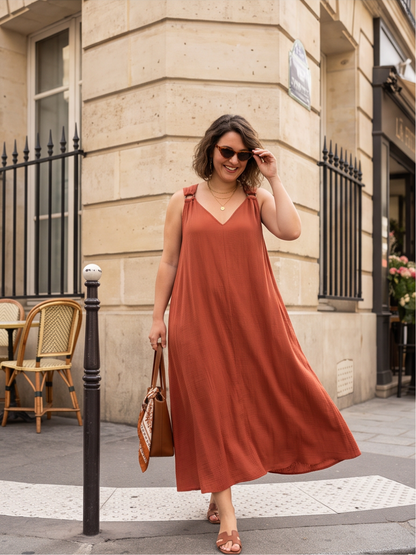 Robe Maya - Viscose Froissée Bohème