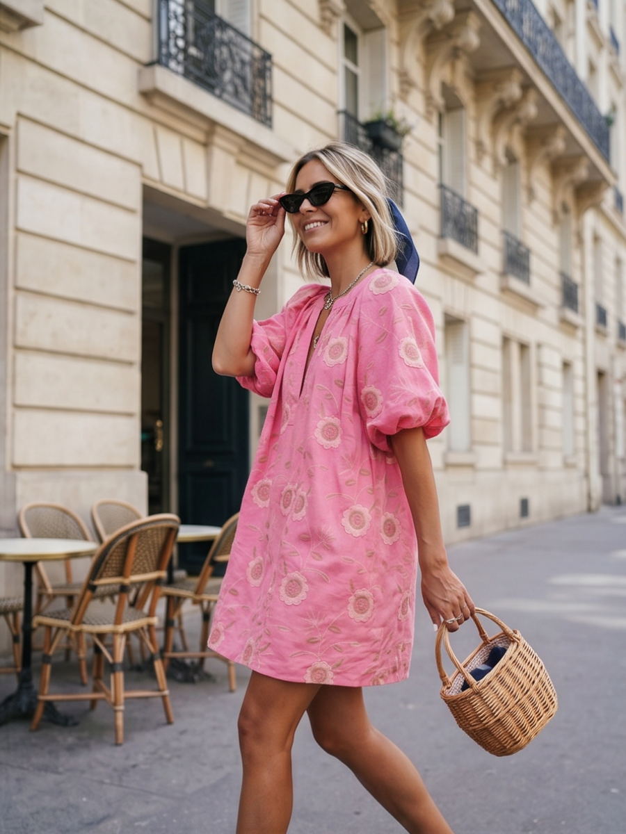 Robe Nora - Broderie Estivale
