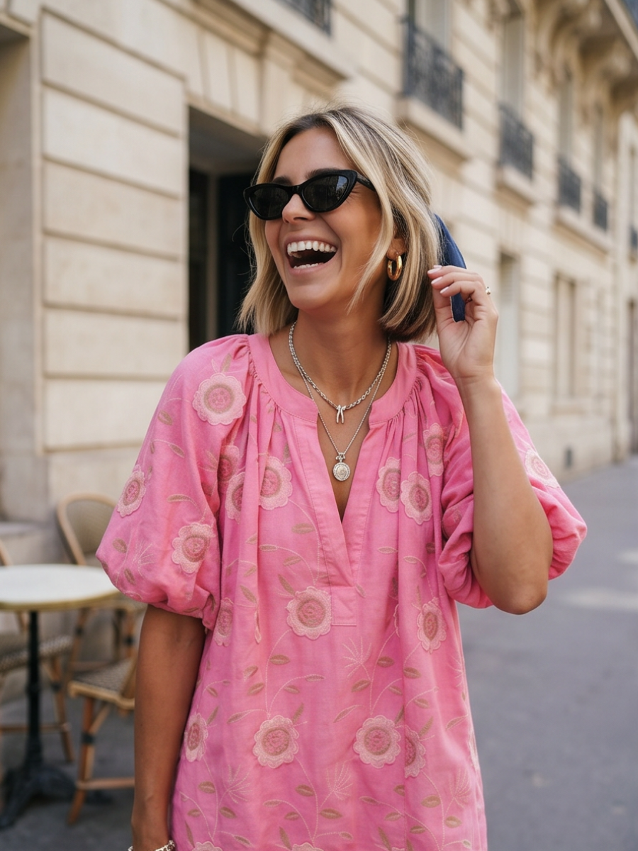 Robe Nora - Broderie Estivale