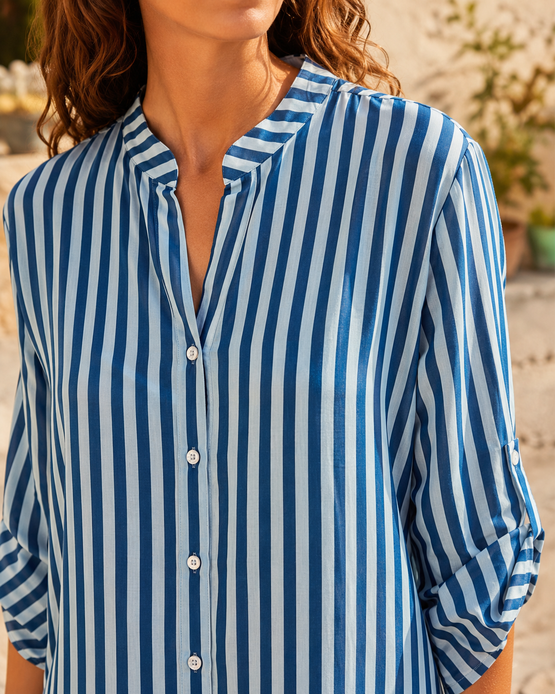 Robe Chemise Rayée Colorée