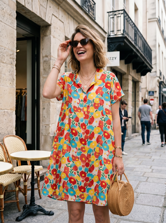 Robe Fluide Fleurie