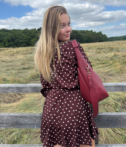 Robe à pois femme