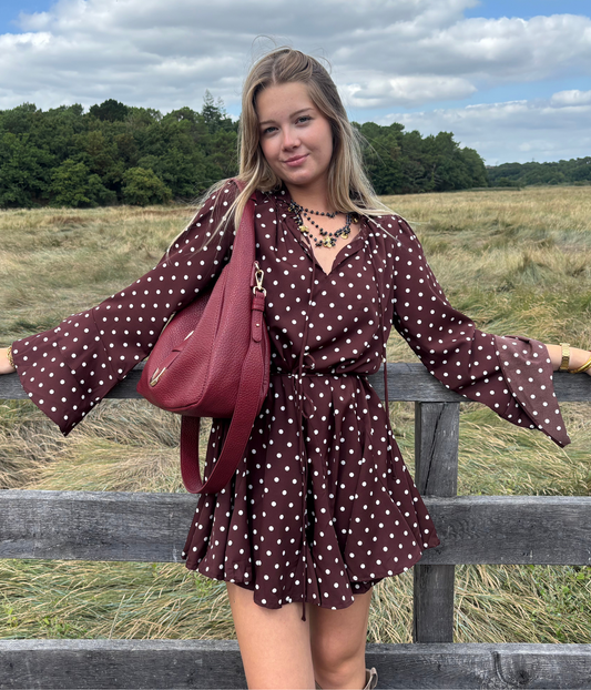 Robe à pois femme