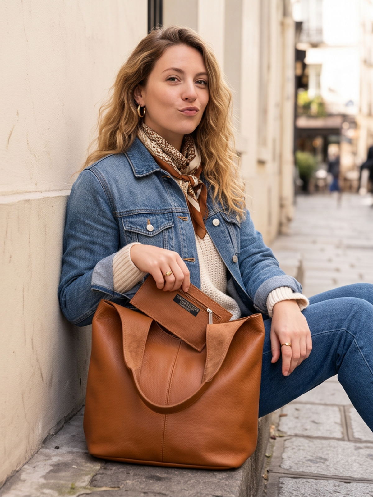 Sac Adèle - Cabas et Pochette Cuir