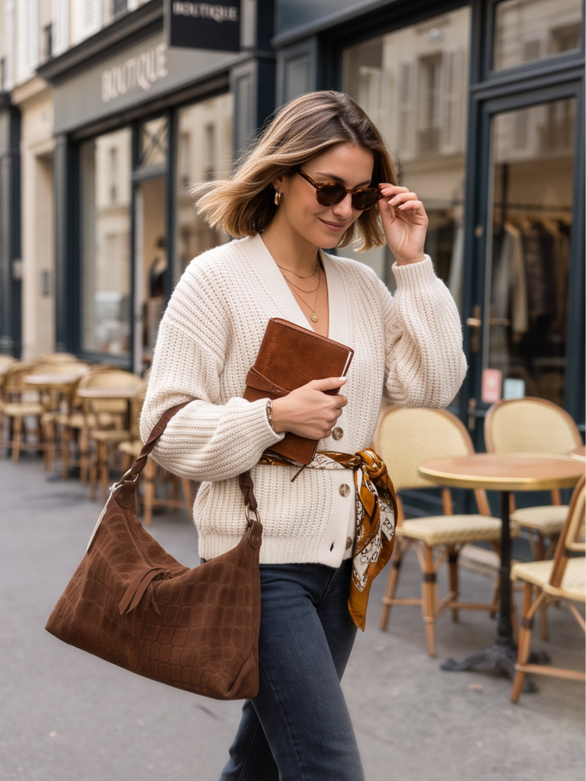 Sac Camélia - Cuir Croco
