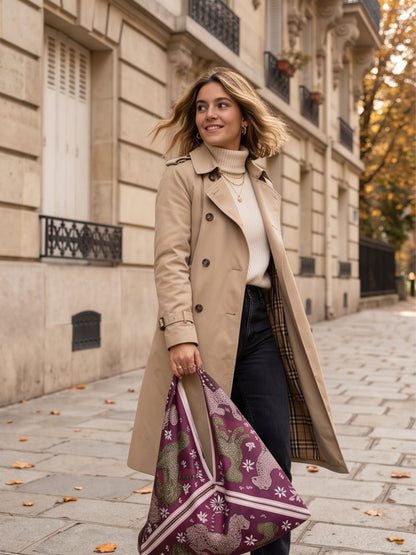 Sac Emma - Foulard Imprimé Léopard
