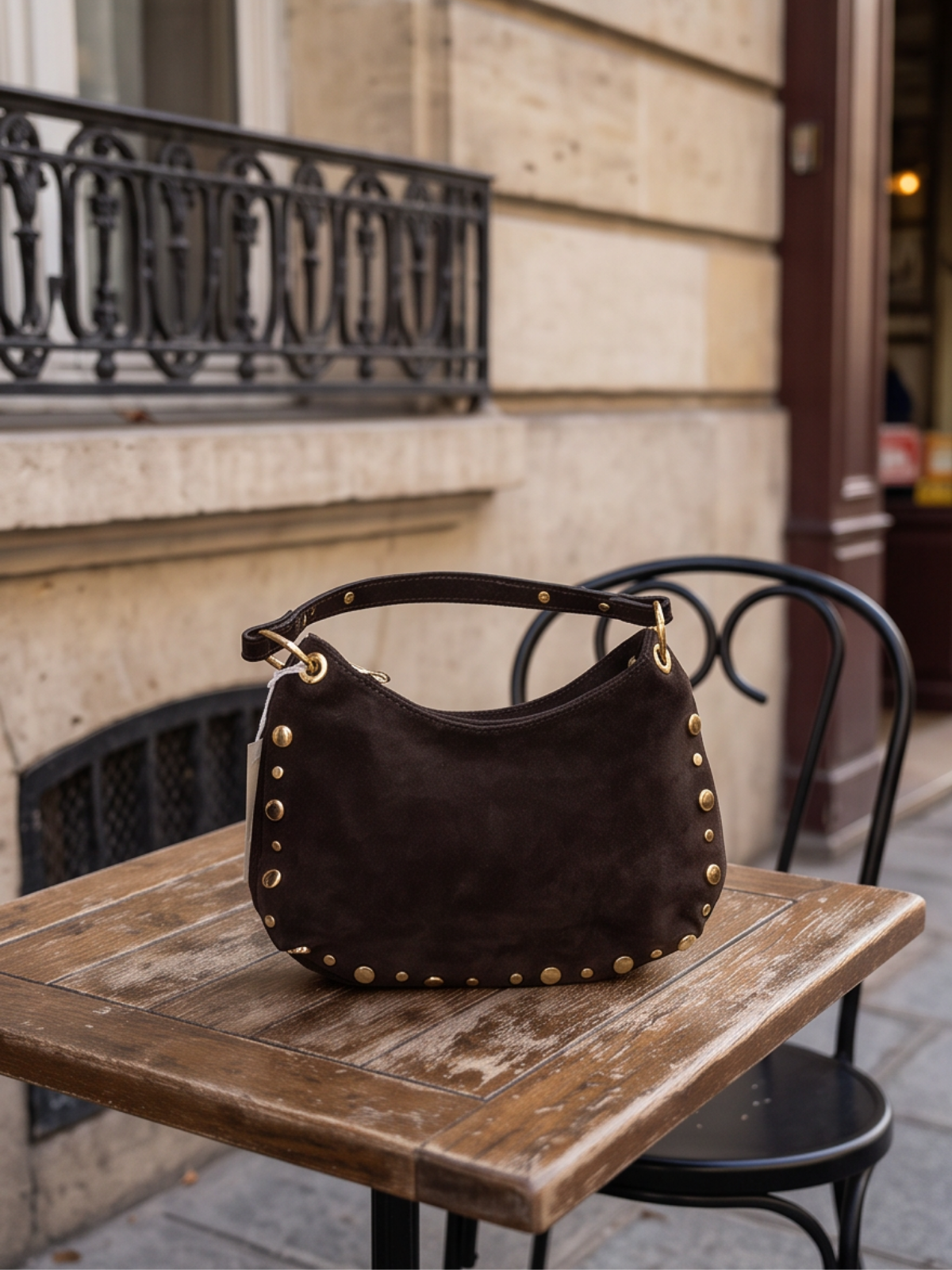 Sac Faustine - Hobo Daim Clouté