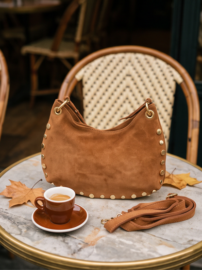 Sac Faustine - Hobo Daim Clouté