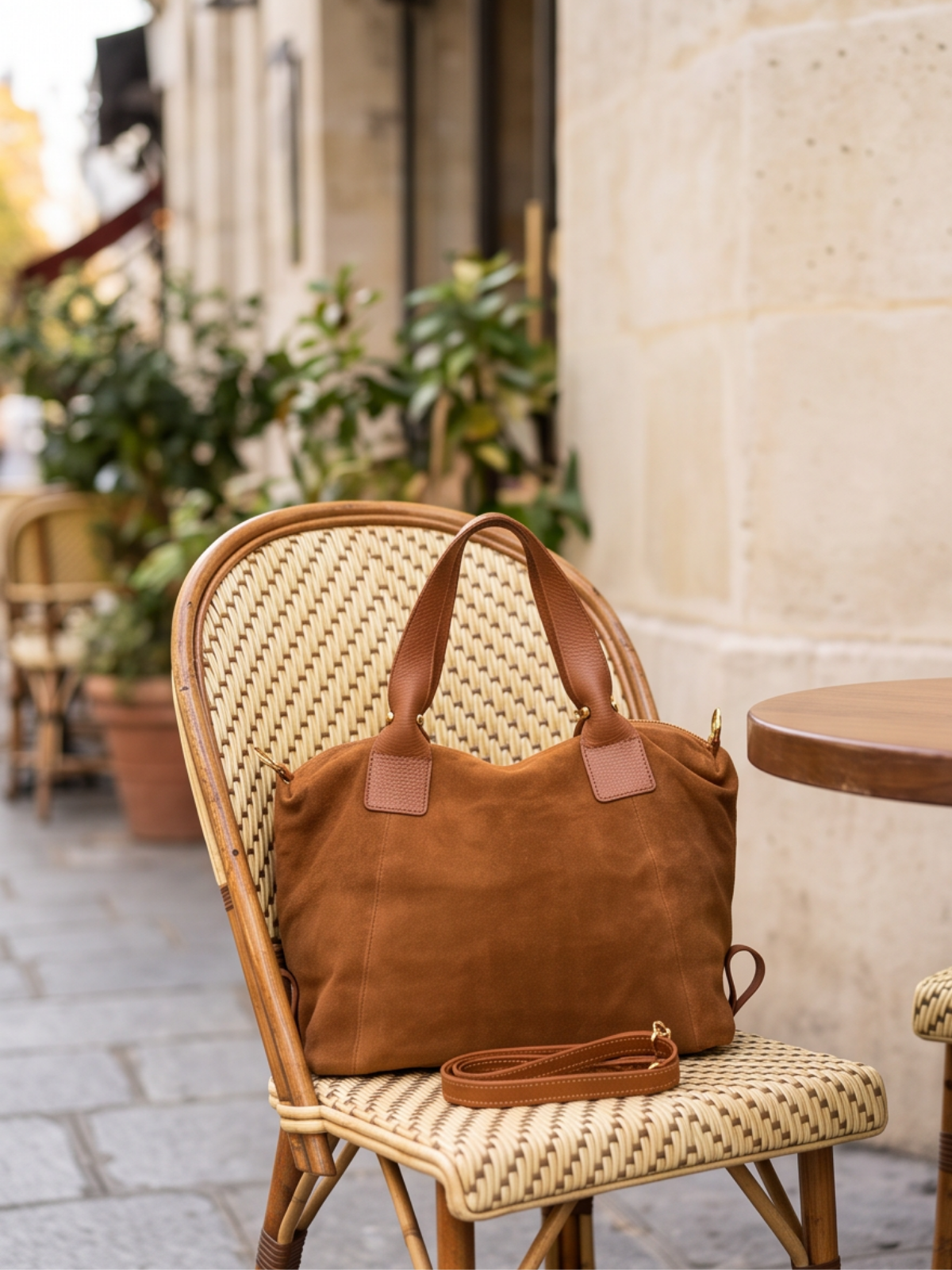Sac Suzanne - Cabas Daim Bicolore