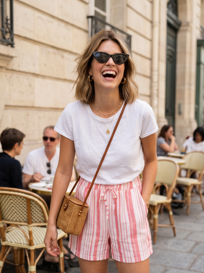 Short Camille - Rayures Estivales
