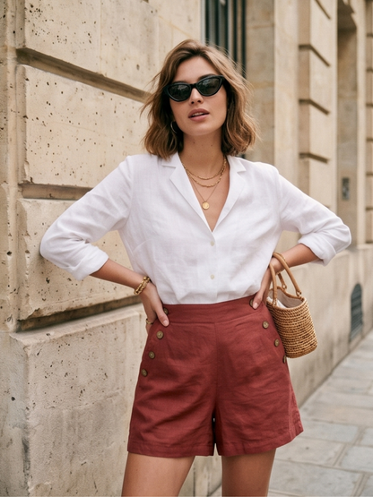 Short Lin Boutonné