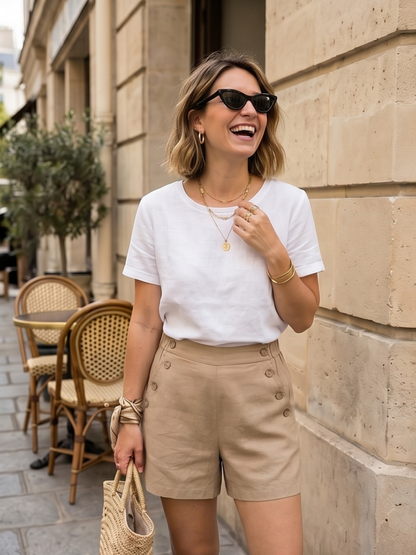 Short Lin Boutonné