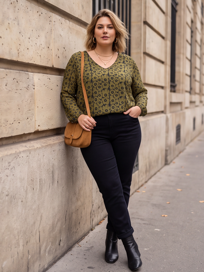 Sous-pull Annabelle - Fleuri Cachemire