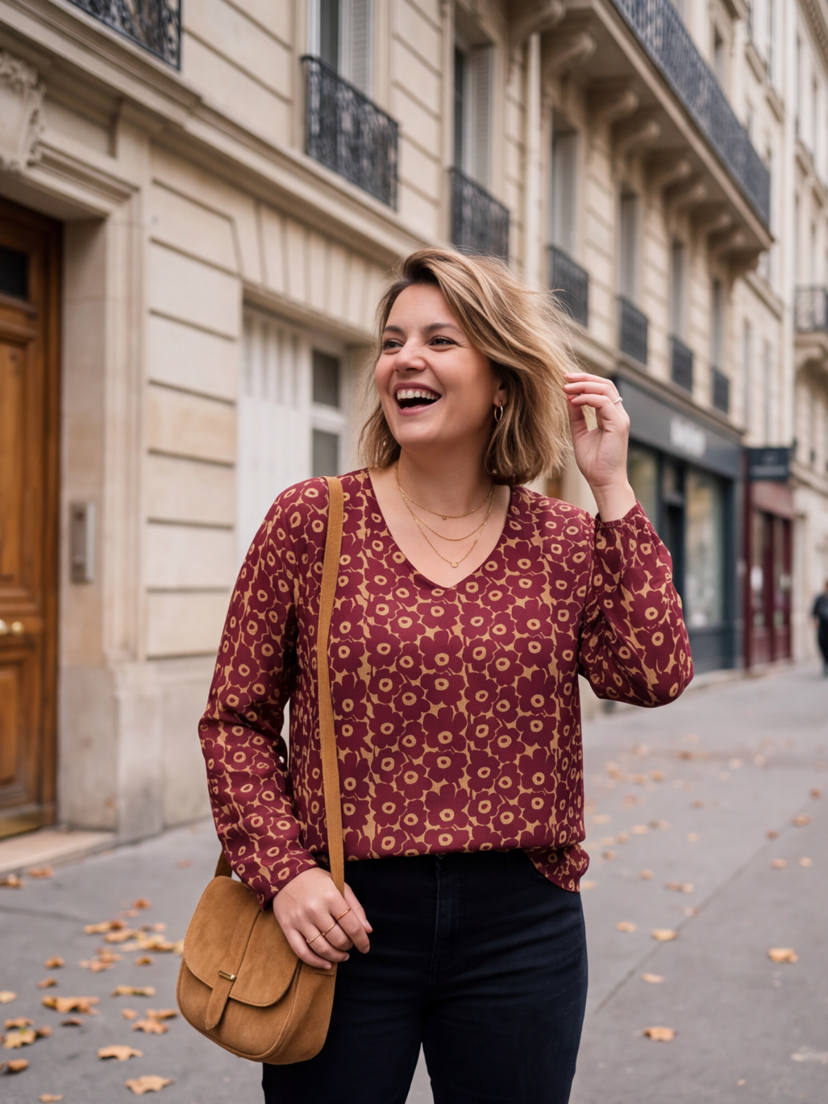 Sous-pull Annabelle - Fleuri Cachemire