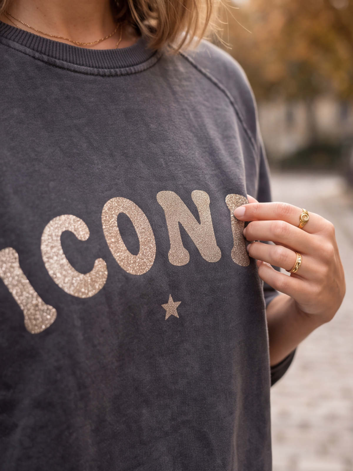Sweat Iconic Léonie - Lettering Étoile