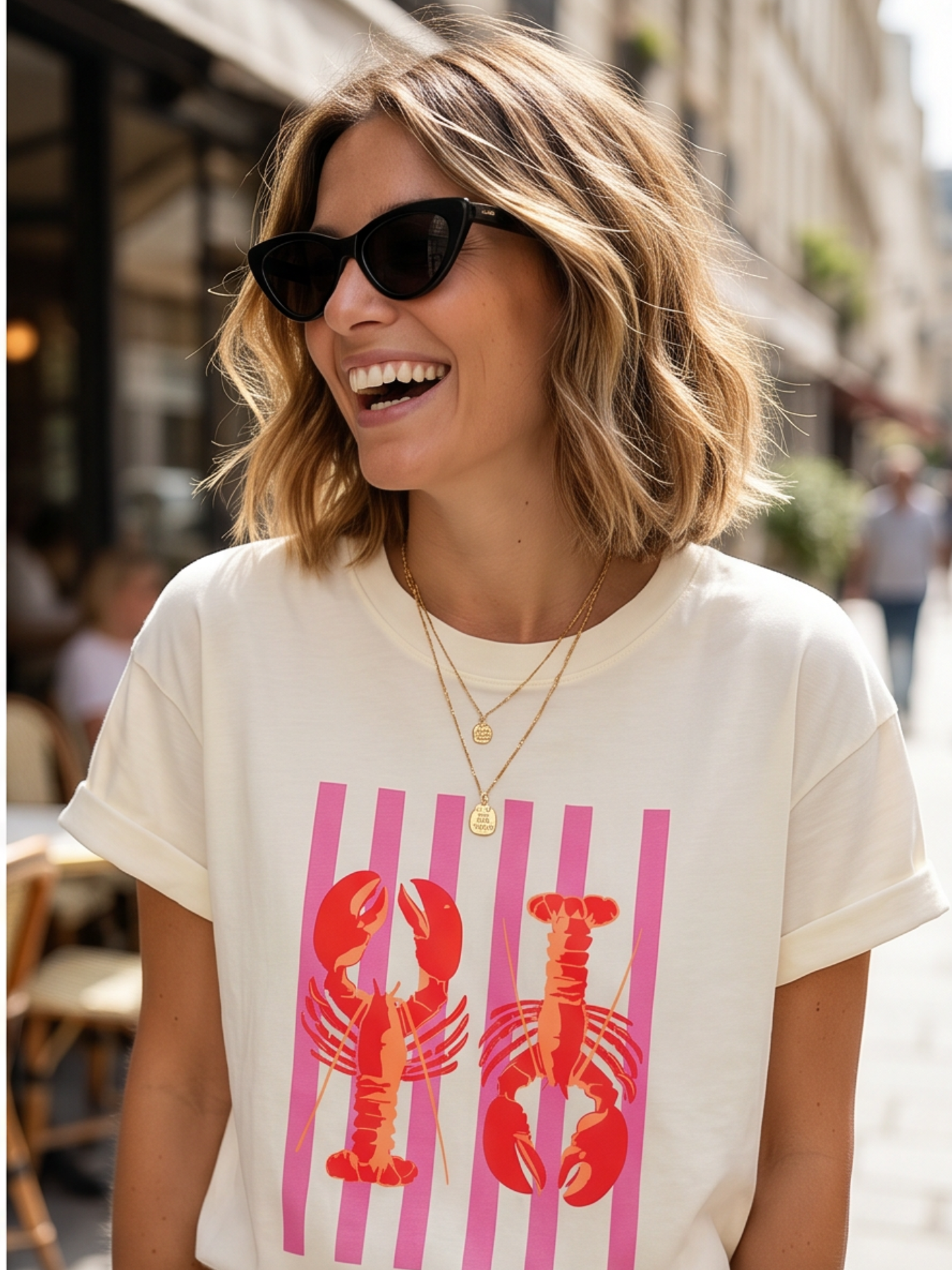 T-shirt Homards Marinière