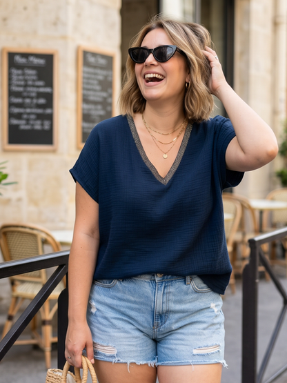 T-shirt Lou - Gaz de Coton Lurex