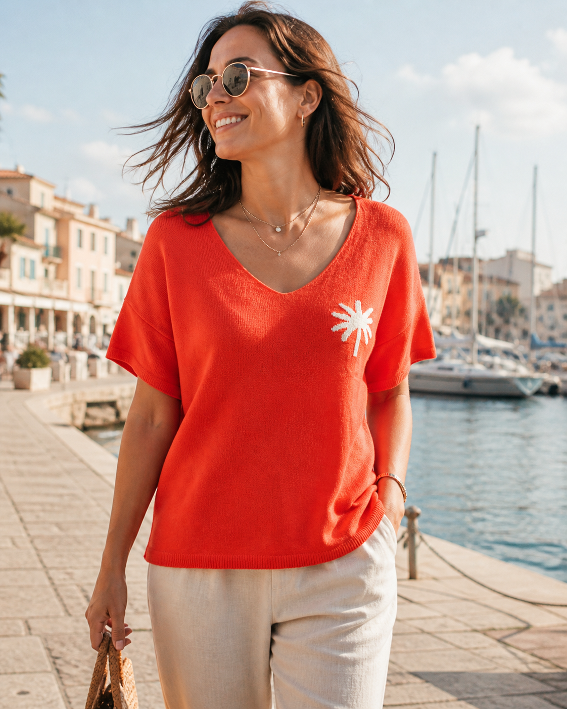 T-shirt Maille Palmier