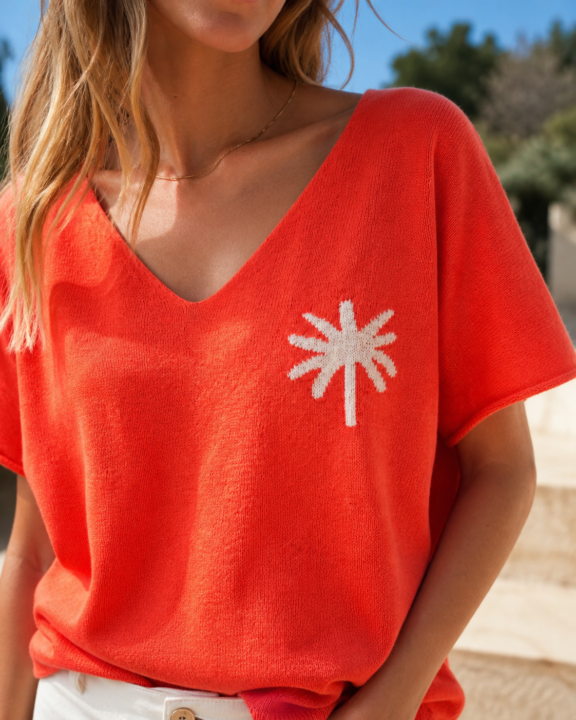 T-shirt Maille Palmier