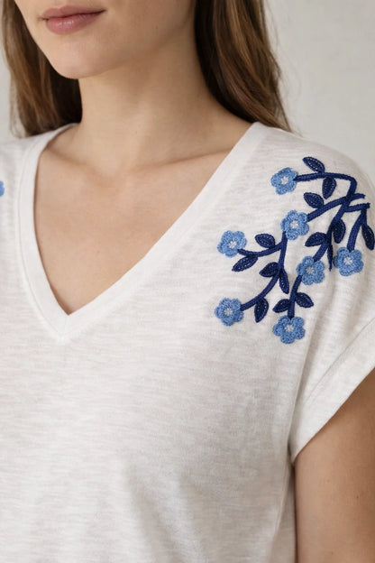 Tee-shirt Coton Fleurs