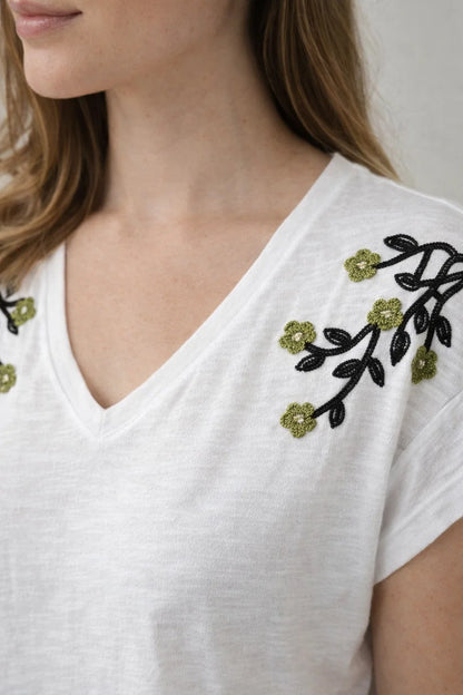 Tee-shirt Coton Fleurs