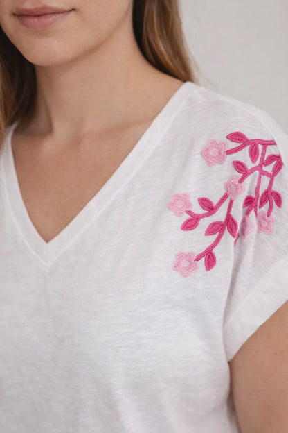 Tee-shirt Coton Fleurs