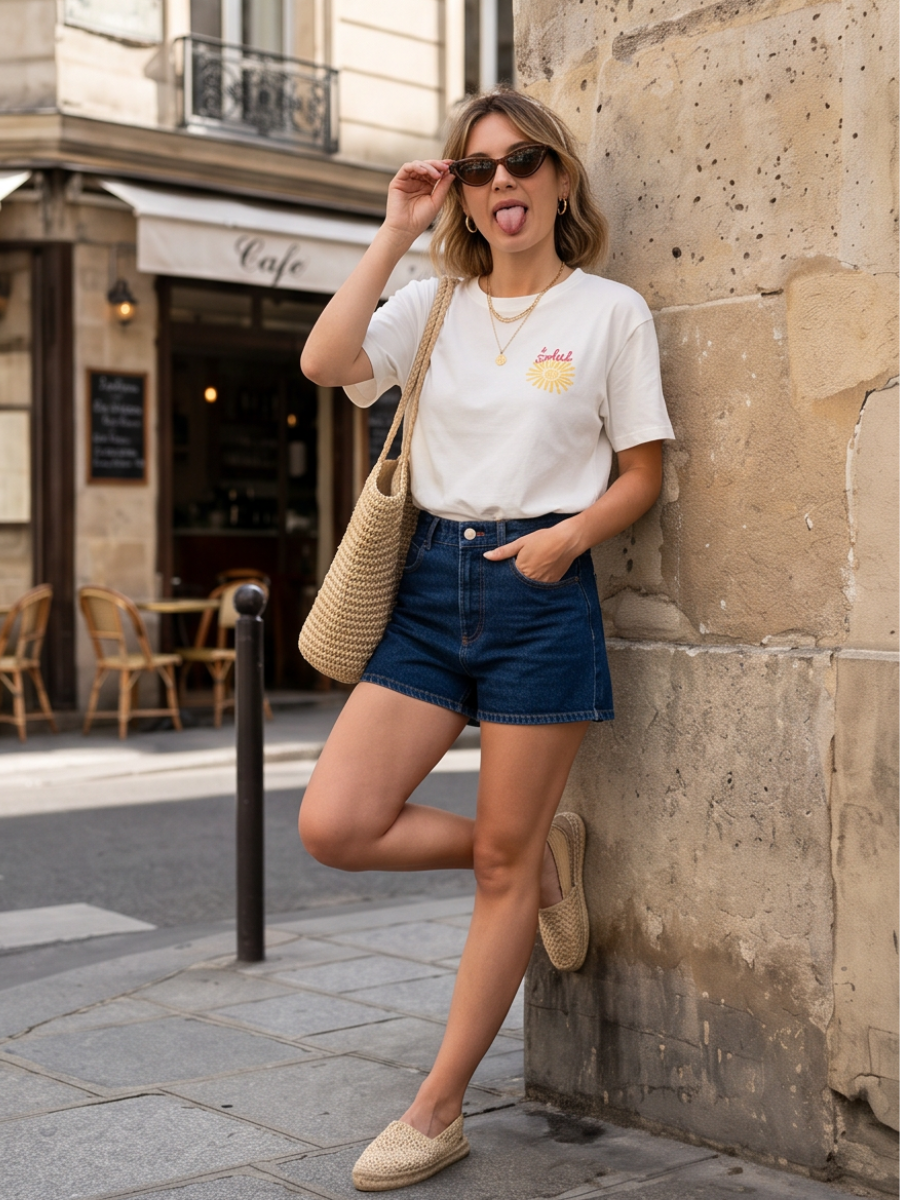 Tee-shirt Clara - Soleil Corail