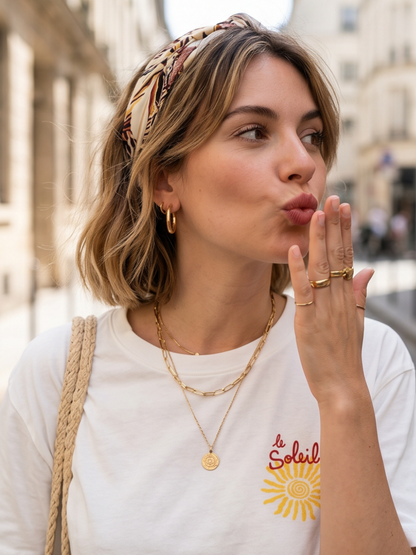 Tee-shirt Clara - Soleil Corail