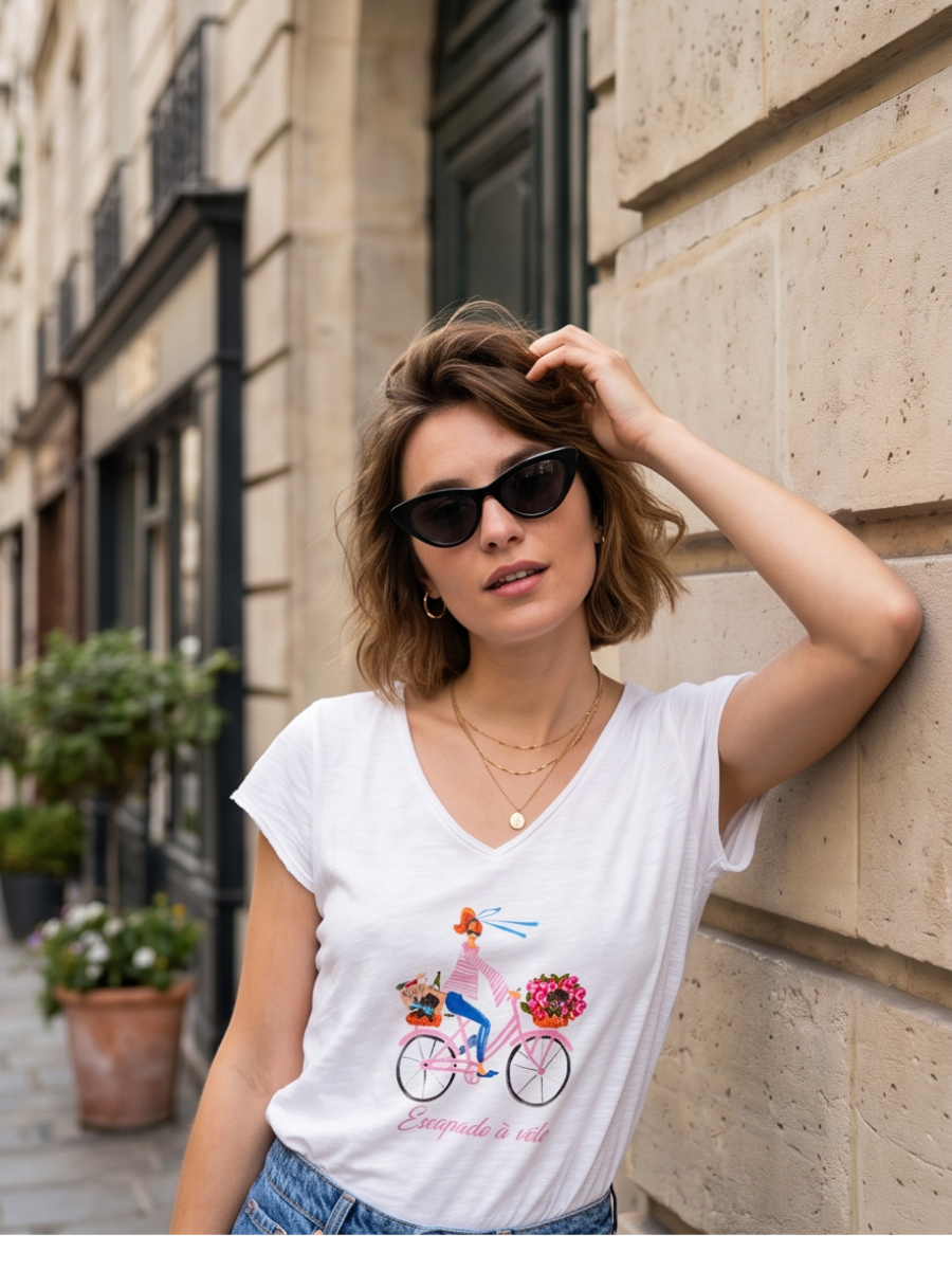 Tee-shirt Escapade Vélo