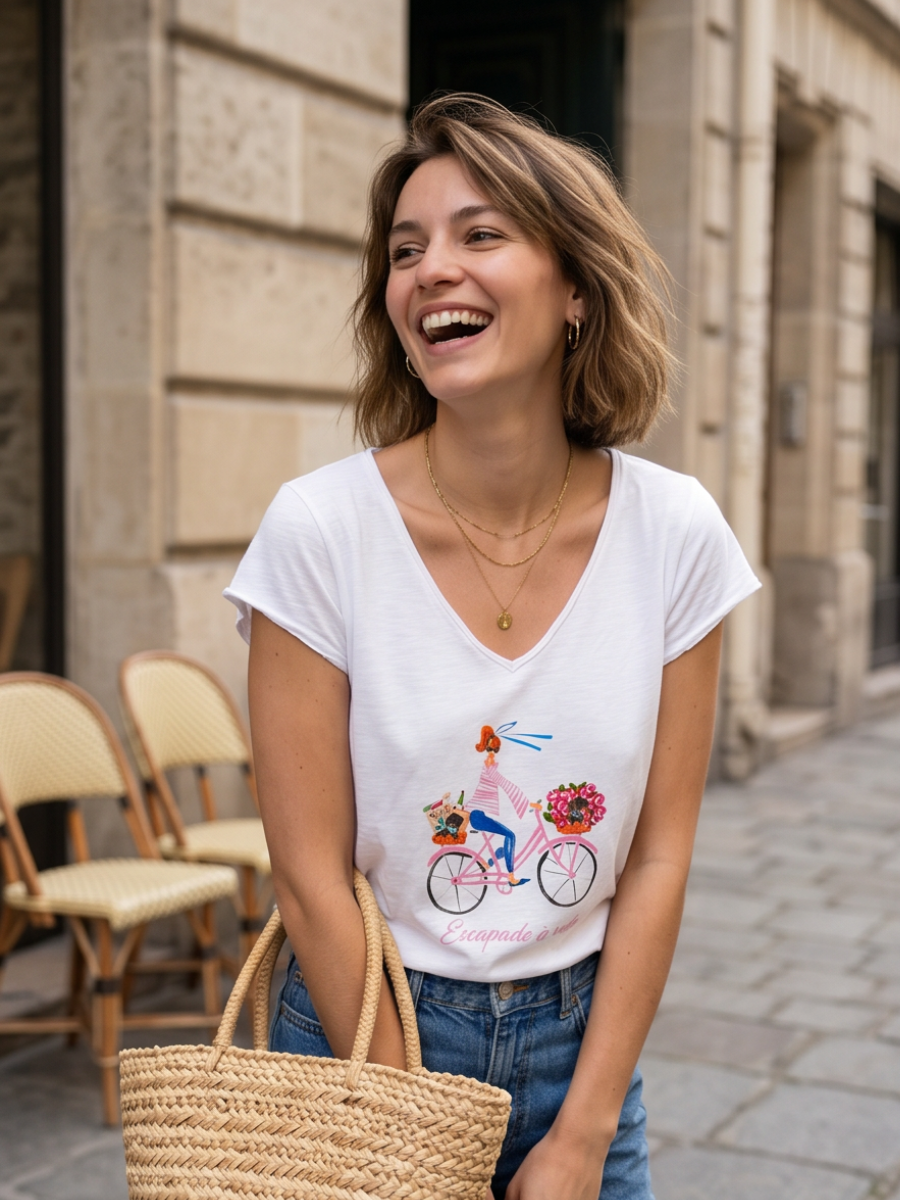 Tee-shirt Escapade Vélo