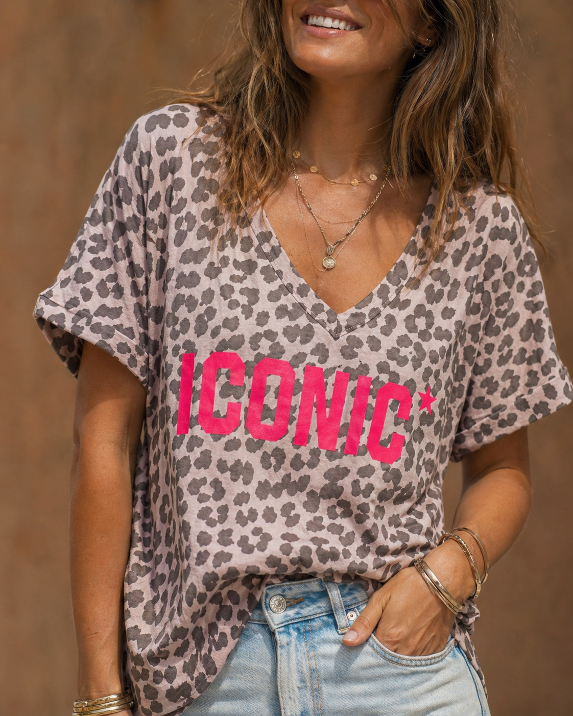 Tee-shirt ICONIC Léopard