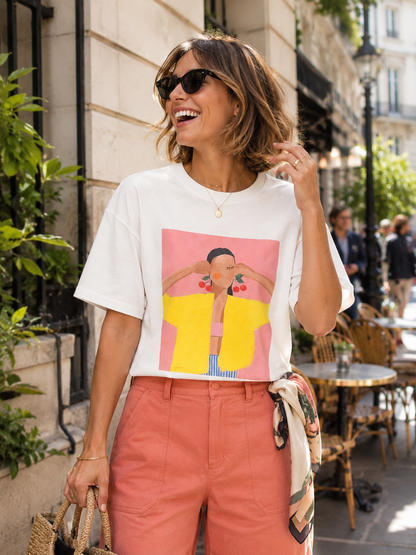 Tee-shirt Illustration Femme