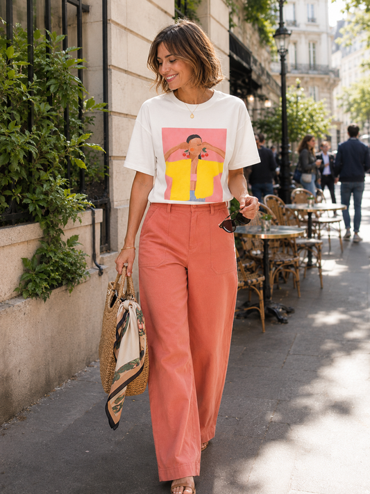 Tee-shirt Illustration Femme