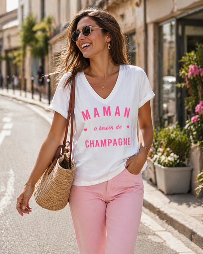 Tee-shirt Maman Champagne