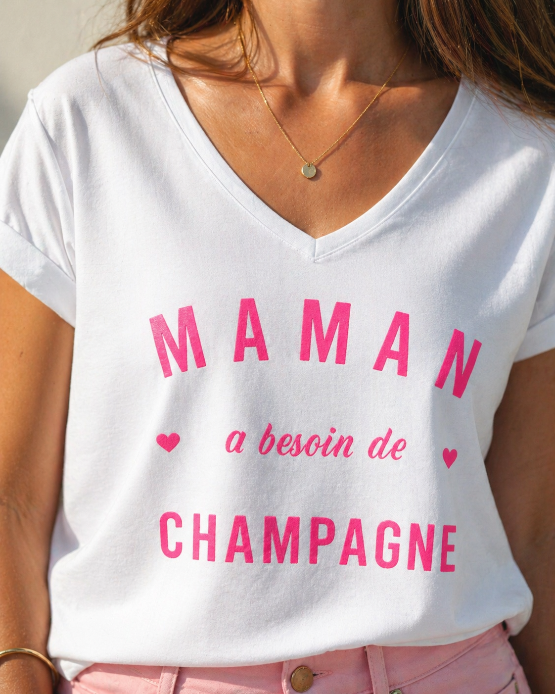 Tee-shirt Maman Champagne