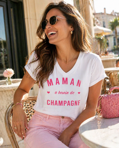 Tee-shirt Maman Champagne