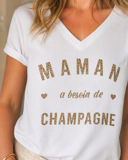 Tee-shirt Maman Champagne