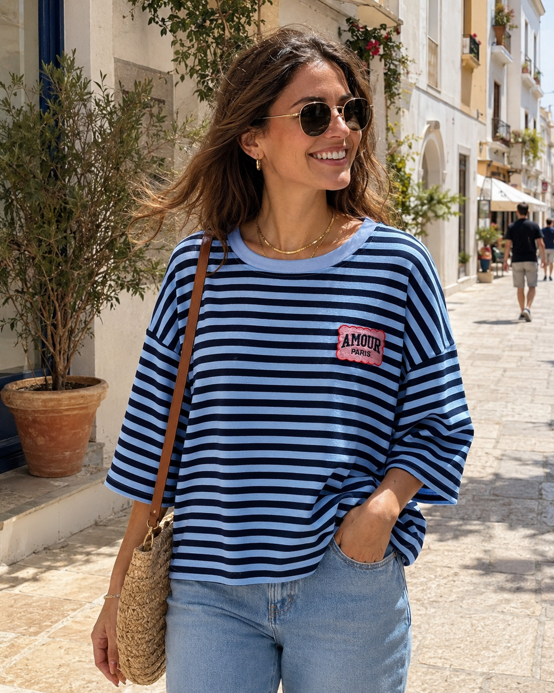 Tee-shirt Oversize Rayé