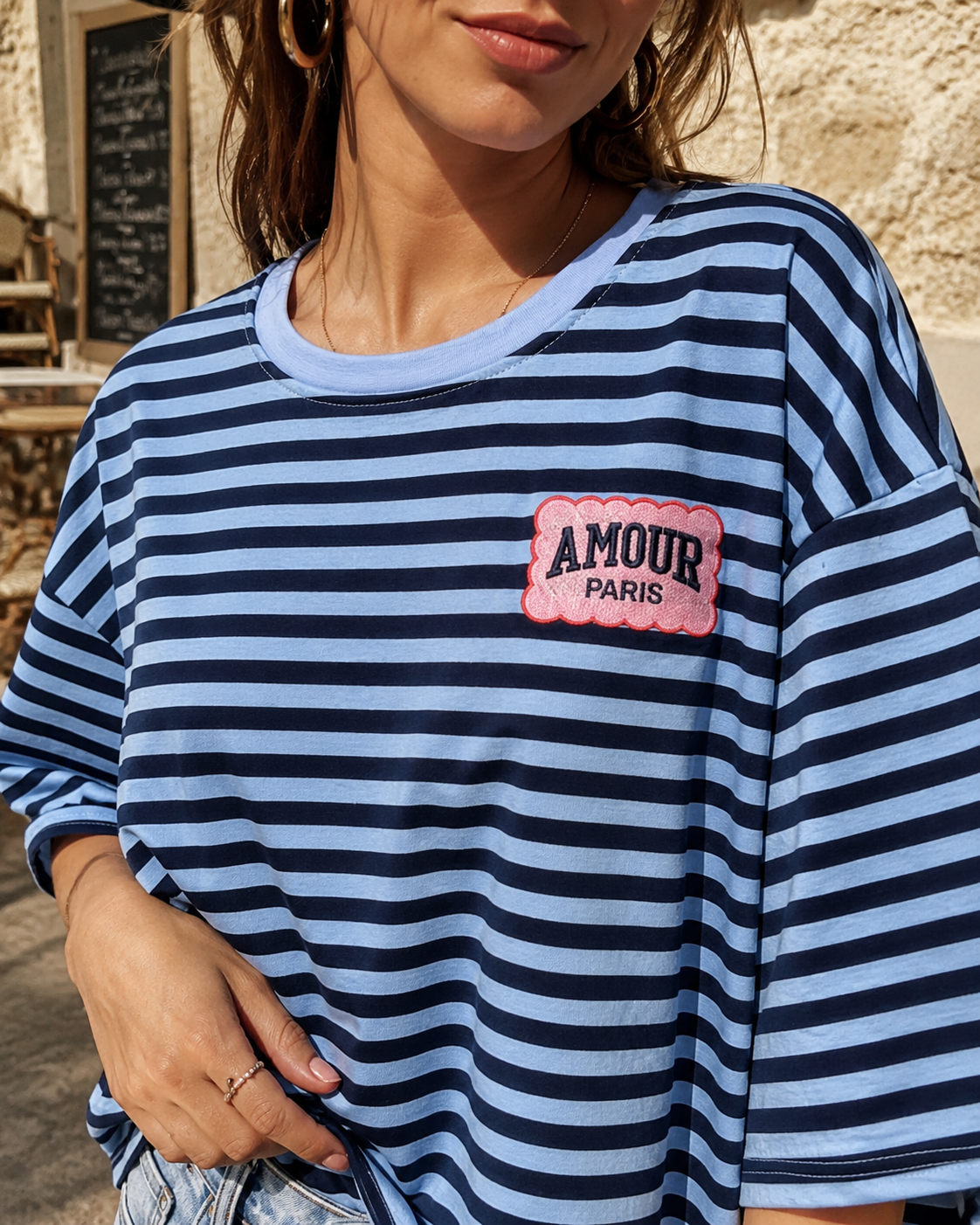 Tee-shirt Oversize Rayé