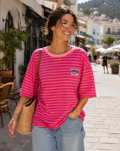 Tee-shirt Oversize Rayé