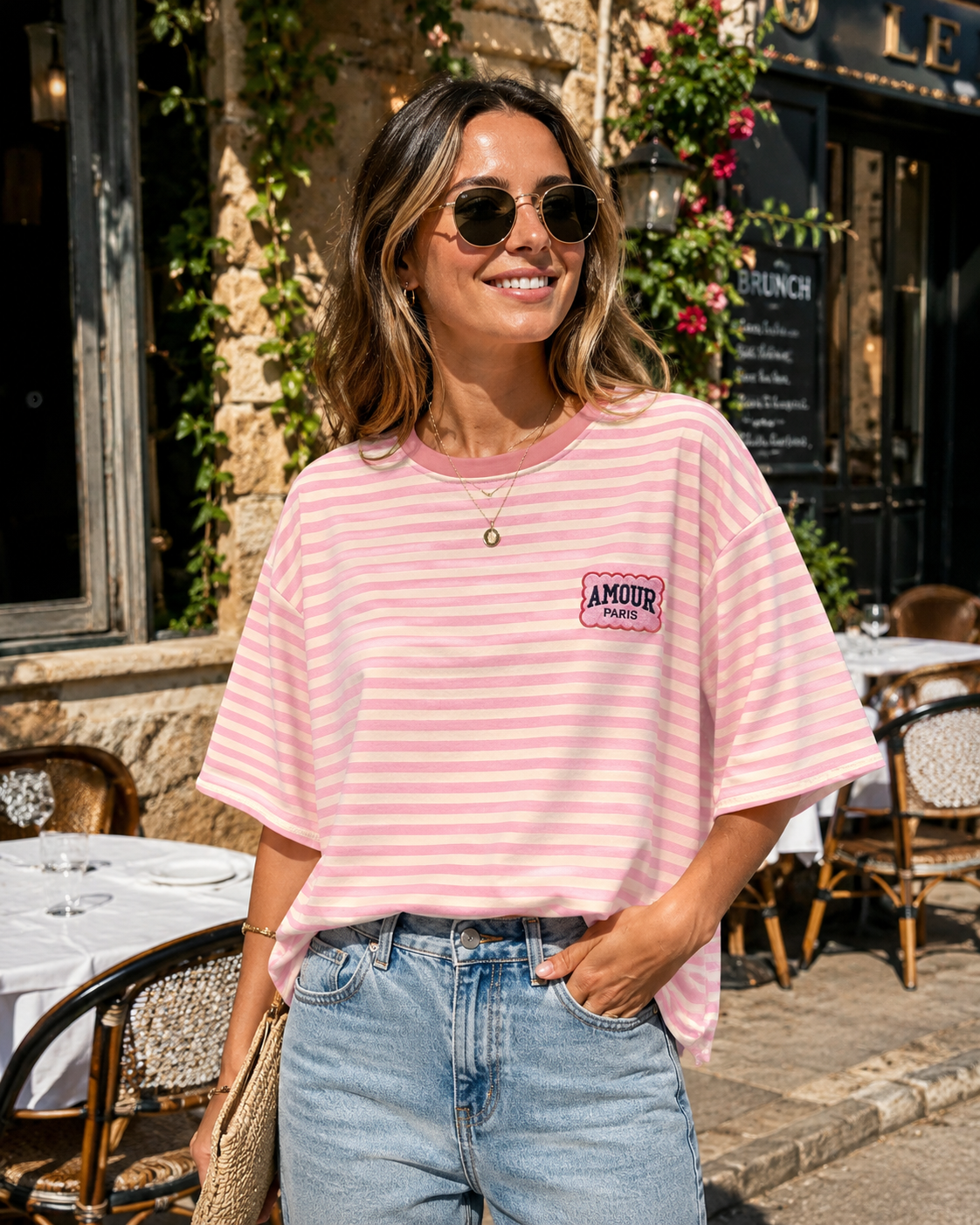 Tee-shirt Oversize Rayé