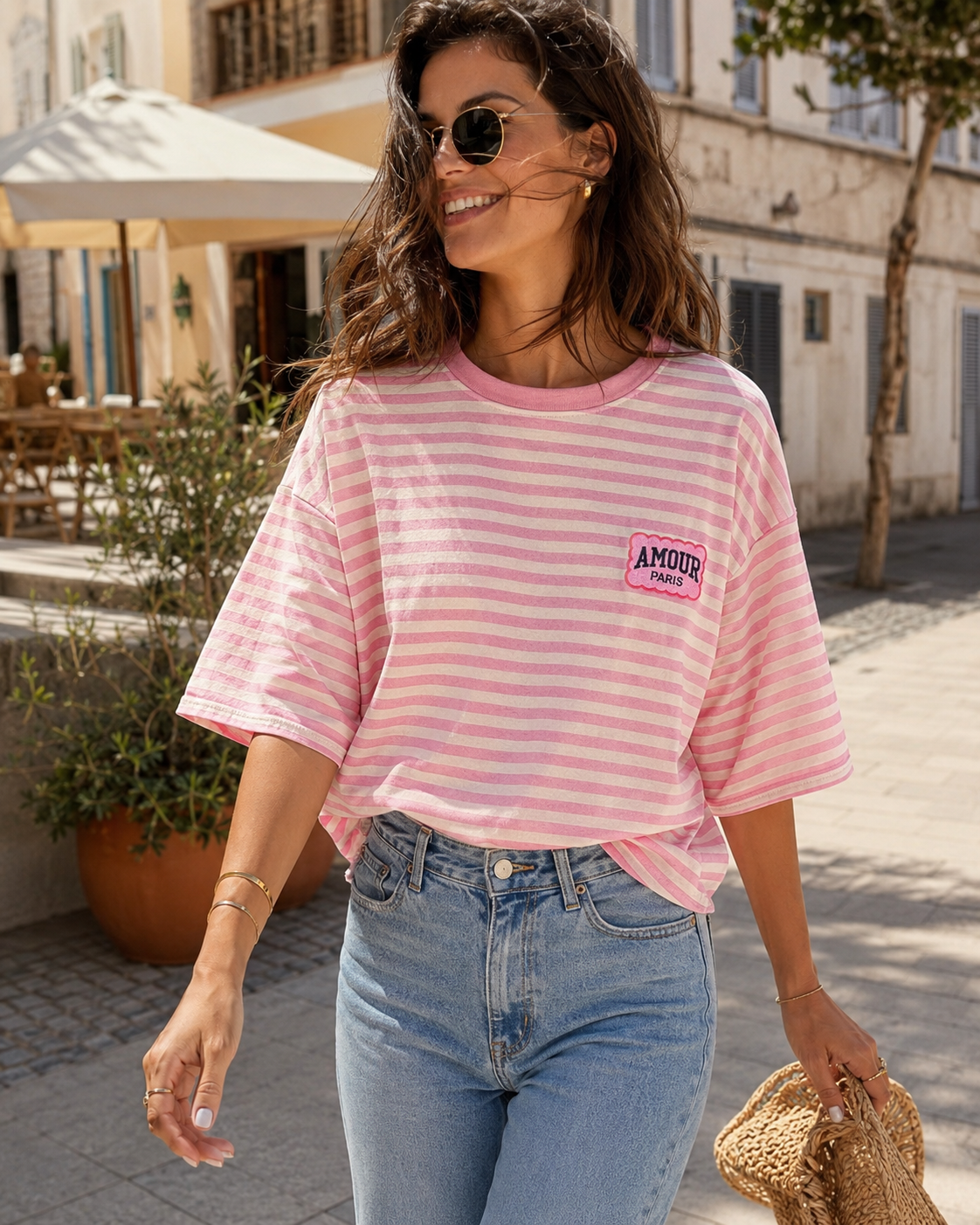 Tee-shirt Oversize Rayé
