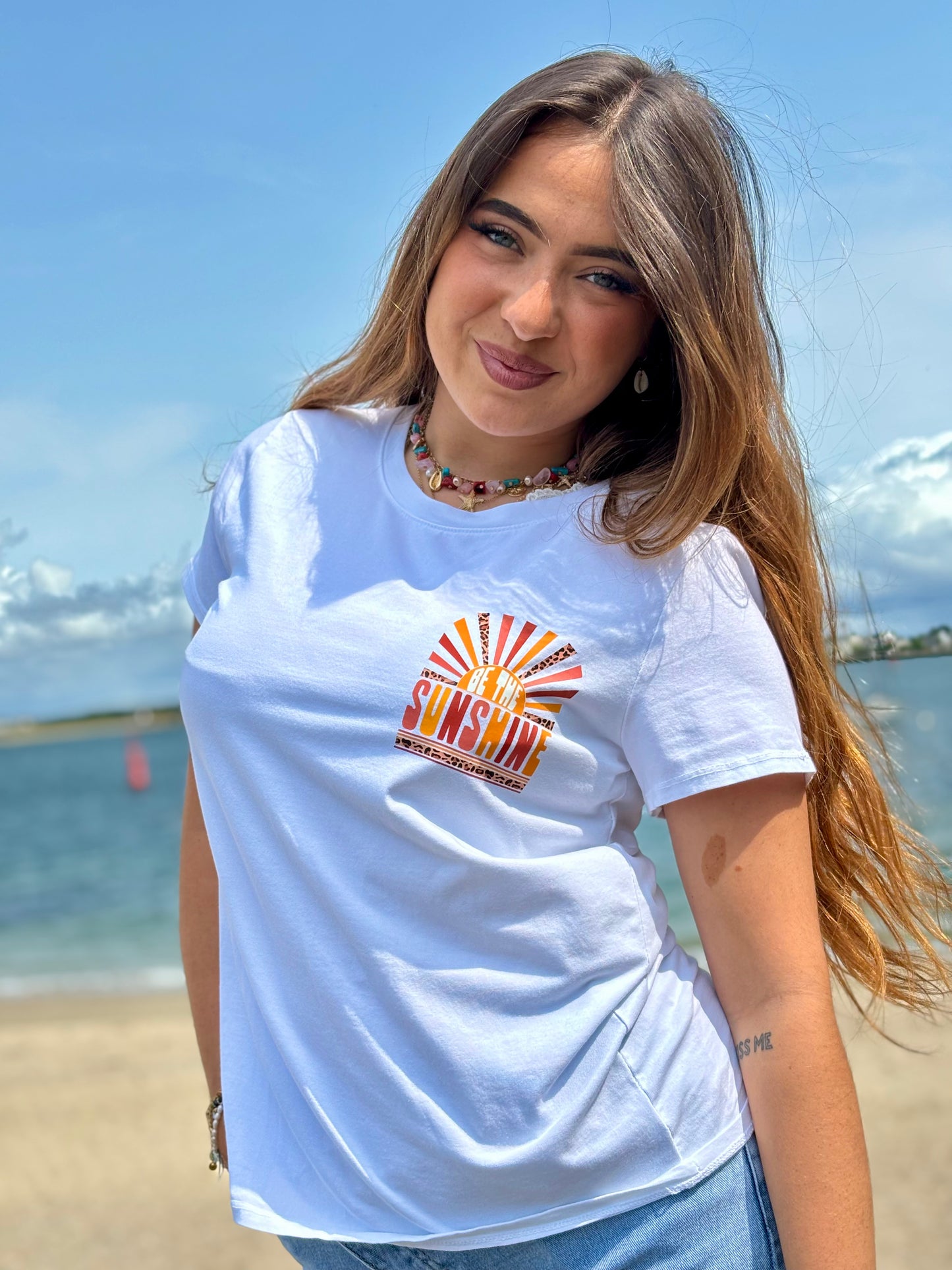 Tee-shirt Imprimé Décalé