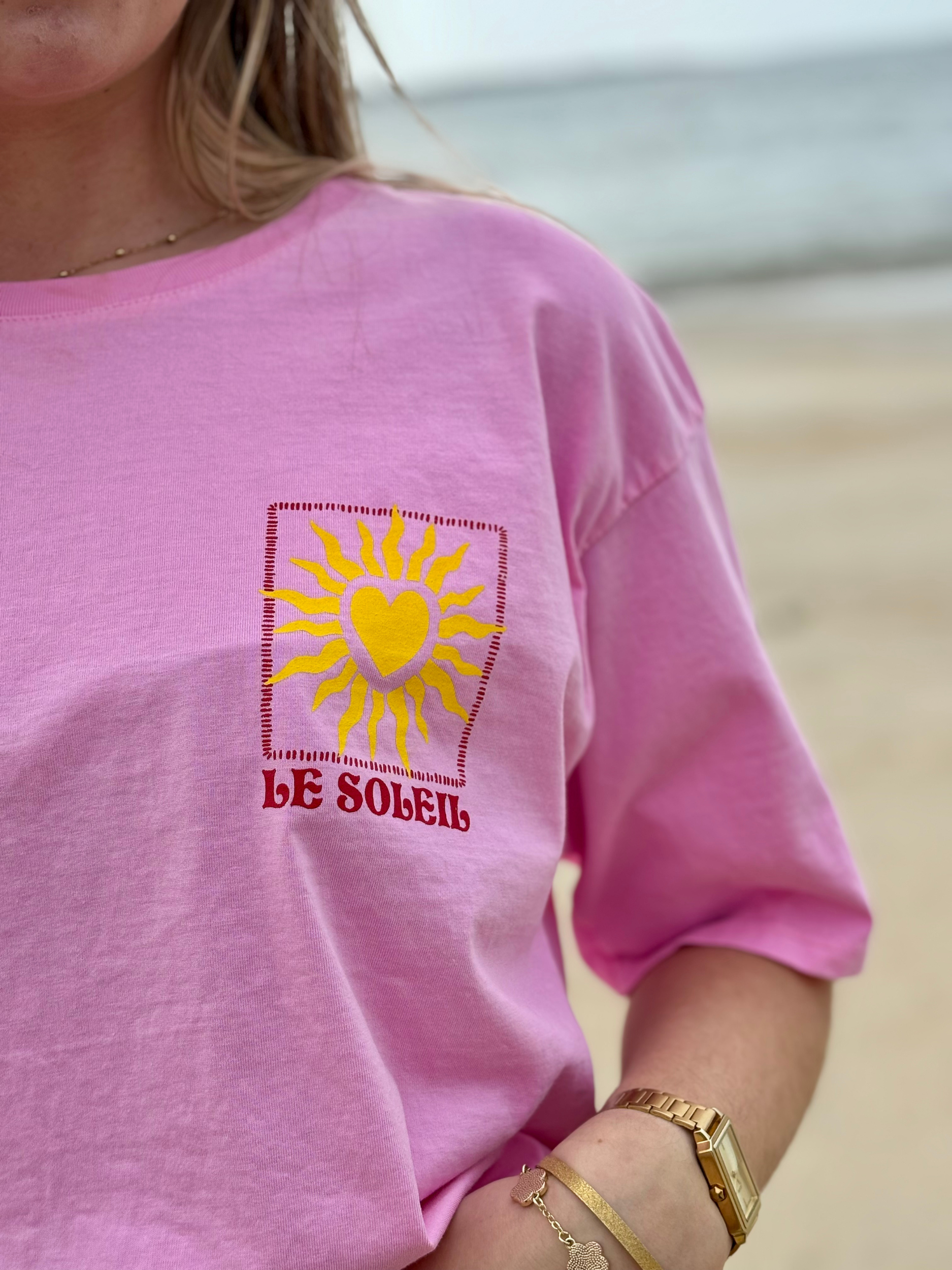 Tee-shirt en Coton rose
