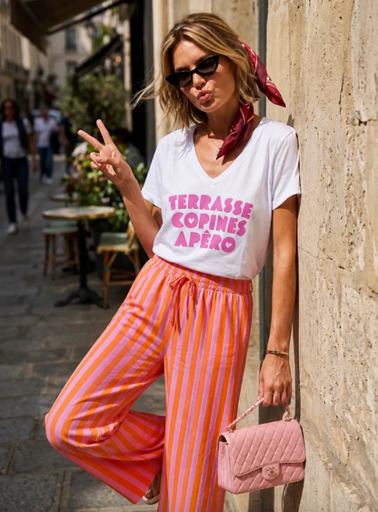 Tee-shirt "Terrasse Copines Apéro"